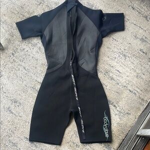 Navy Blue One Piece with Quick-Dry Fabric and UV Protection